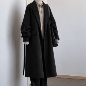 Combo Áo Khoác Dạ Dài Vintage Hàn Quốc