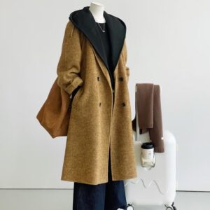 Áo Khoác Nữ Hàn Quốc Dáng Dài Thanh Lịch