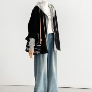 Áo Mangto Phối Màu Trung Tính