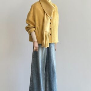 Áo Mangto Nữ Phối Dây Đai Cá Tính