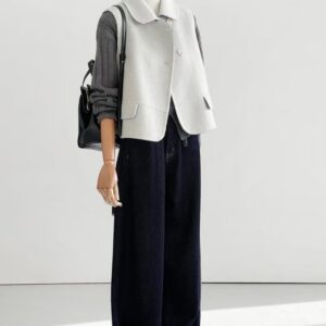 Áo Mangto Nữ Dáng Dài Đơn Giản